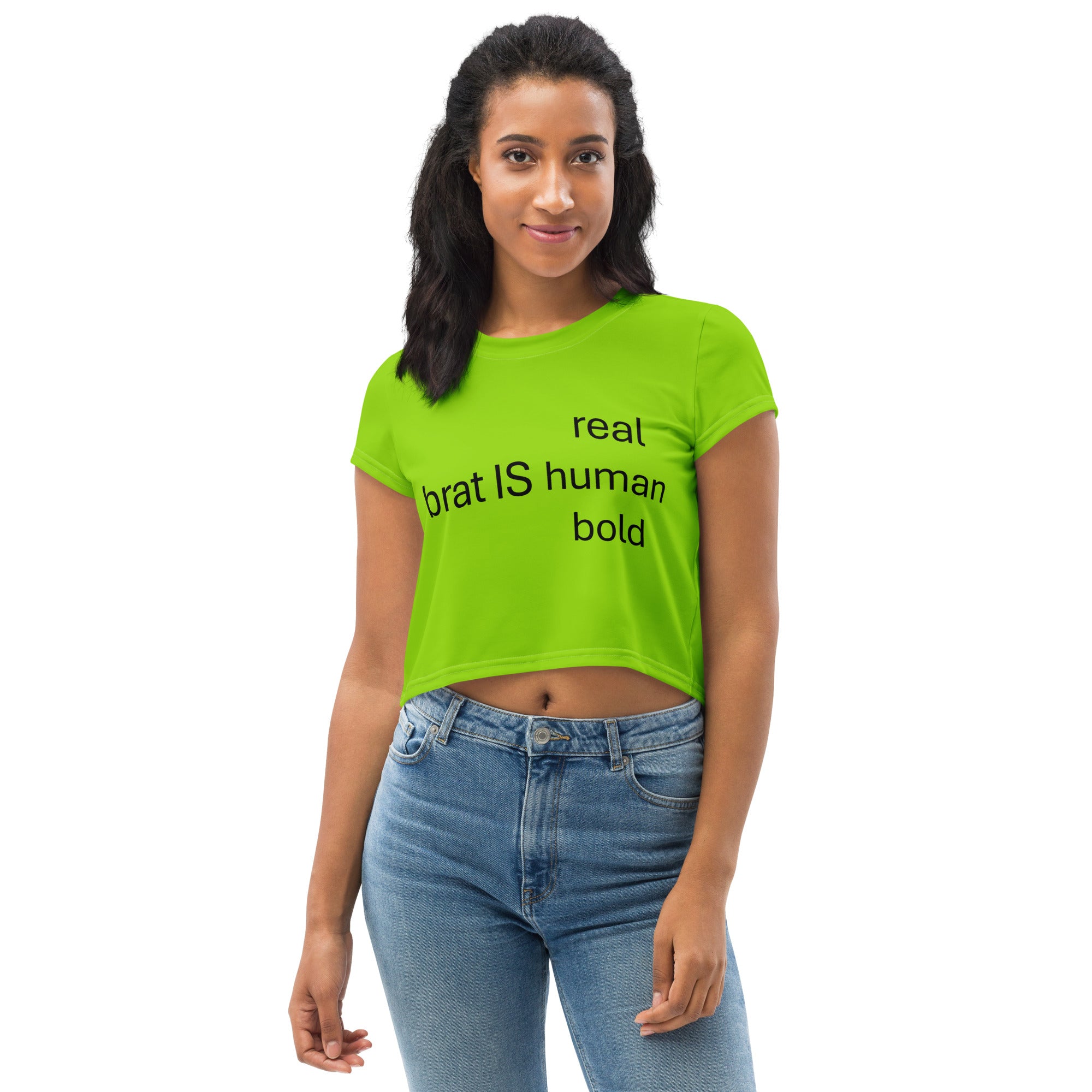 brat-green-crop-top-women-brat-is-real-fitness-top-streetwear-party-top-wickedyo_1 2